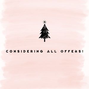 Willing to consider all offers!